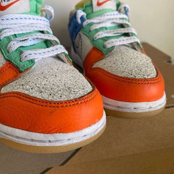 RARE Nike Dunk Low “Nike 101” Multi-Color Low Top Shoes- SZ 12 C - Picture 4 of 14